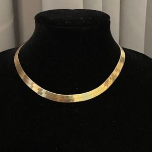 10K Gold Herringbone Necklace